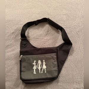 Stila Black Crossbody Messenger Bag